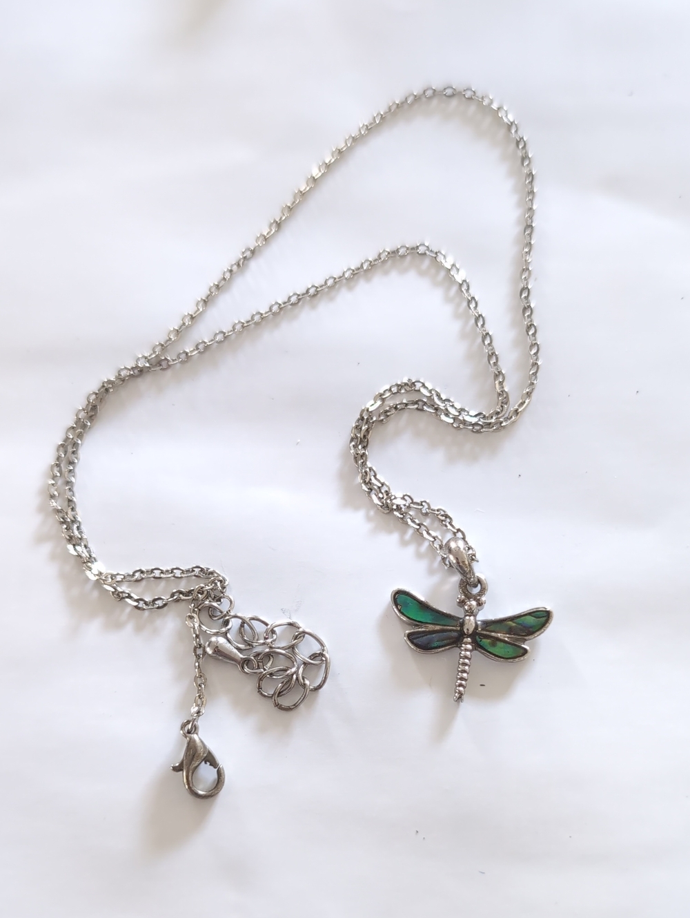 Dragonfly Silver Necklace